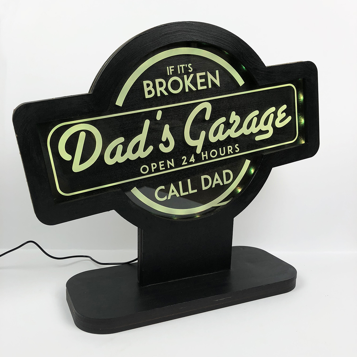 Light up. Stand alone signs